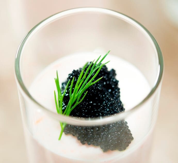 Norwegian Smoked Salmon Mousse with Dill and Caviar