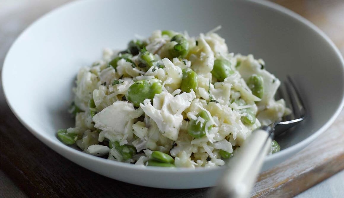 Norwegian haddock risotto