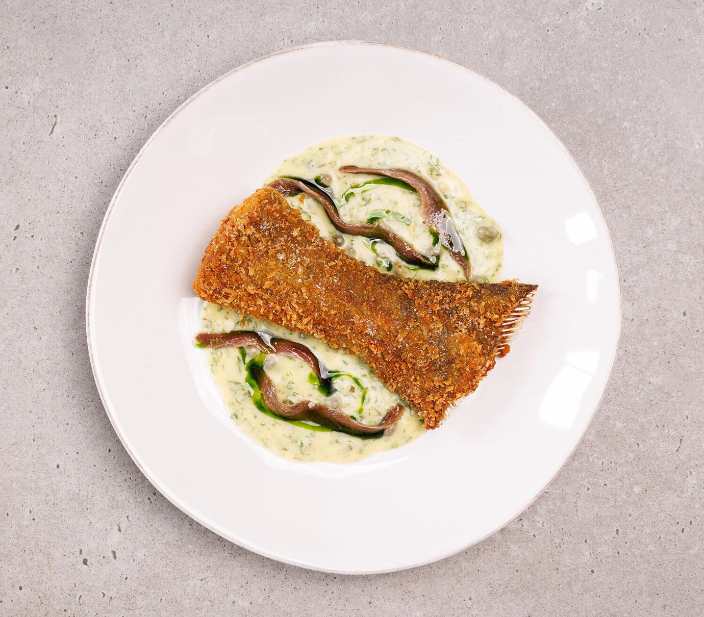 Breaded Norwegian Cod Tail with Warm Beurre Blanc