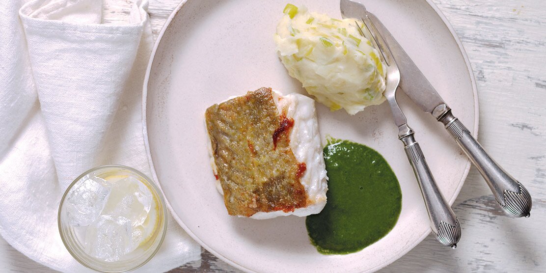 Cod in parsley sauce deals