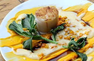 Norwegian Cod with Juniper Ashes, Butternut Squash and Liquorice Sabayon