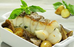 Roasted Norwegian cod