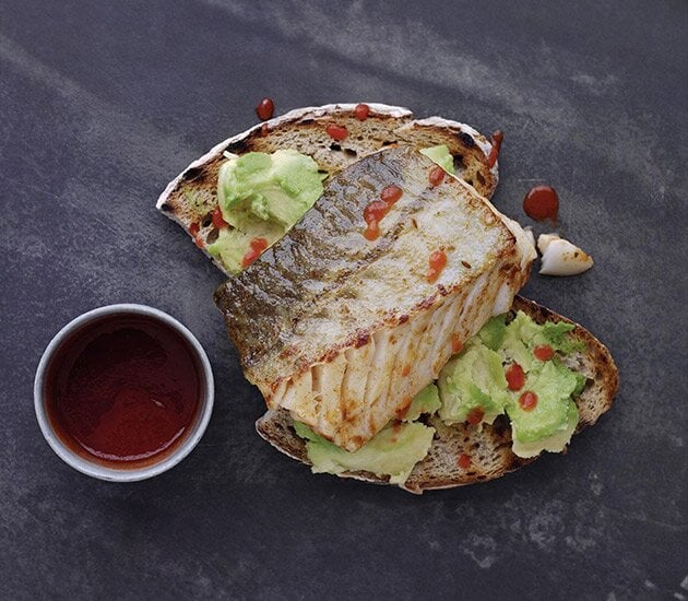 Smokey Pan Fried Norwegian Cod with Avocado Toast