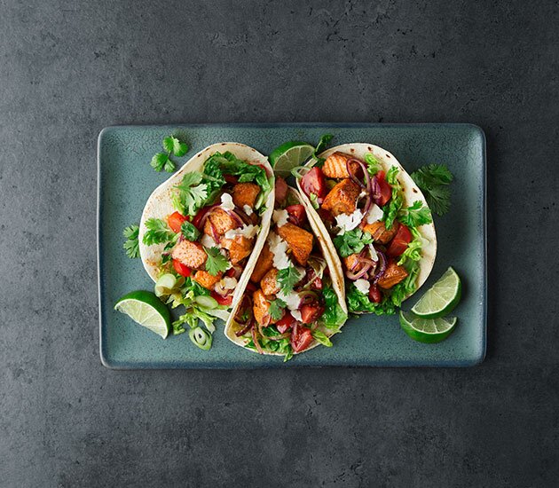 Norwegian fjord trout tacos
