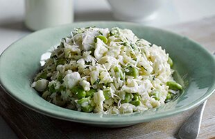 Norwegian haddock risotto