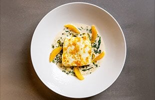 Poached Norwegian Halibut with Orange & Vermouth