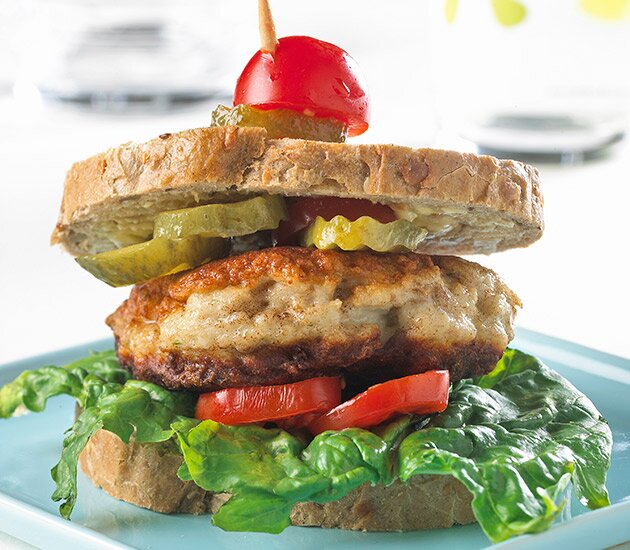 Homemade Fish Burgers with Saithe