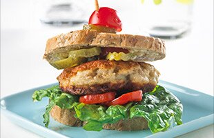 Homemade Fish Burgers with Saithe