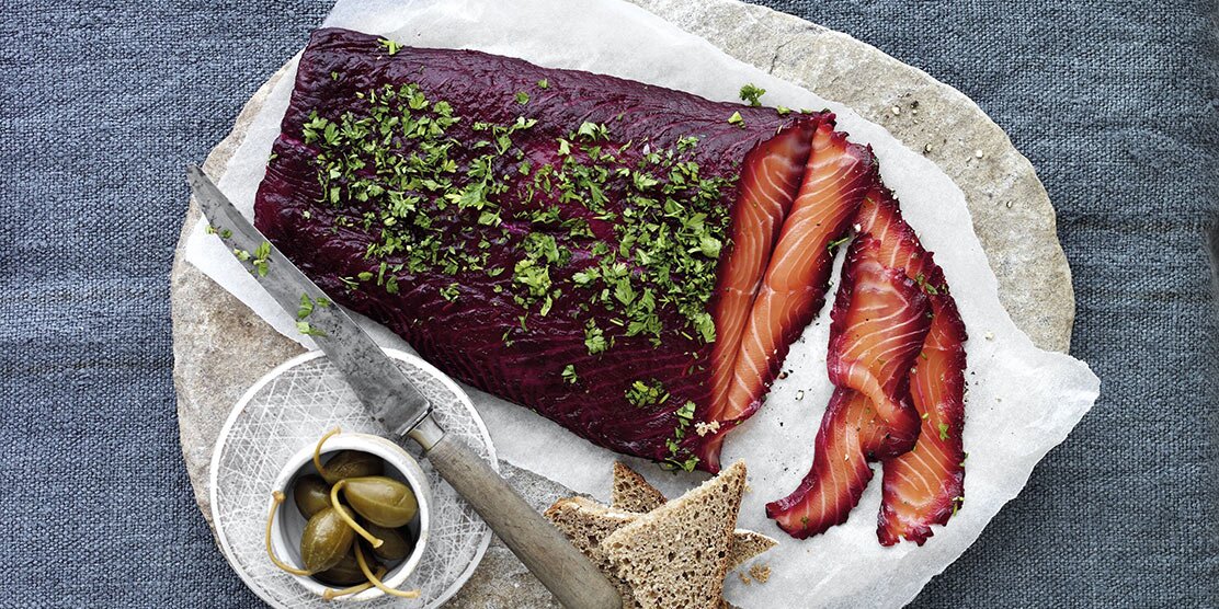 Beet Cured Salmon