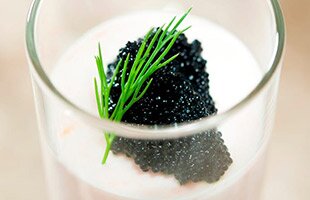 Norwegian Smoked Salmon Mousse with Dill and Caviar