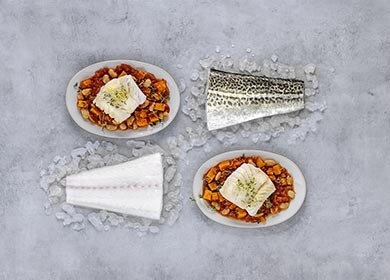 Norwegian Skrei sautéed with beans, sweet potato and thyme | Seafood from Norway