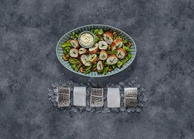 Norwegian Skrei in Ham with Jerusalem Artichoke Purée | Seafood from Norway