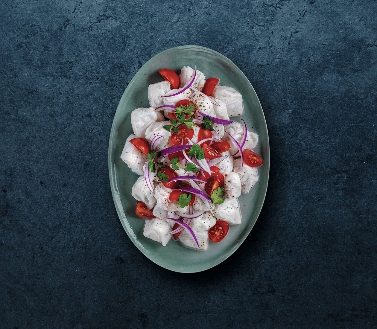 Ceviche with Norwegian Skrei and coconut milk