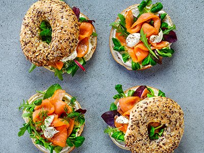 Norwegian Smoked Salmon Bagel