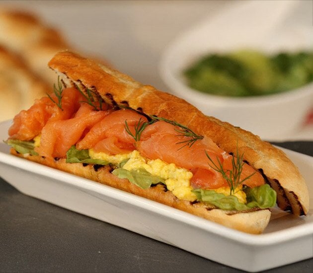 Smoked Norwegian Salmon with Scrambled Eggs