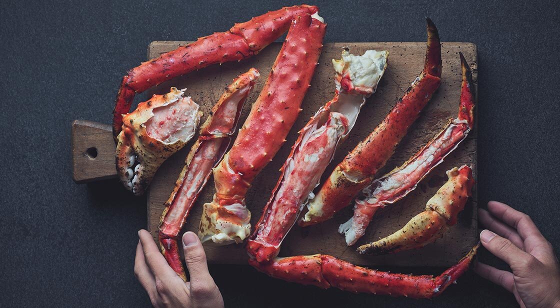 Norwegian red king crab legs