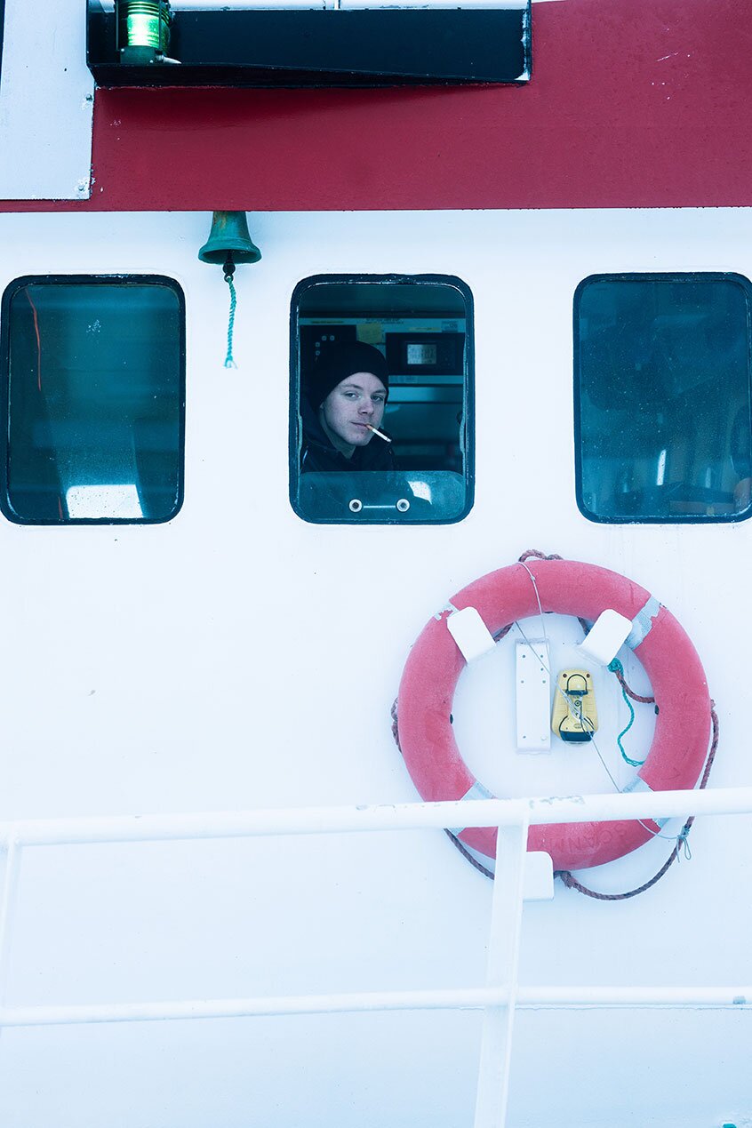 Tor-Øyvind Bolle looking out from his window